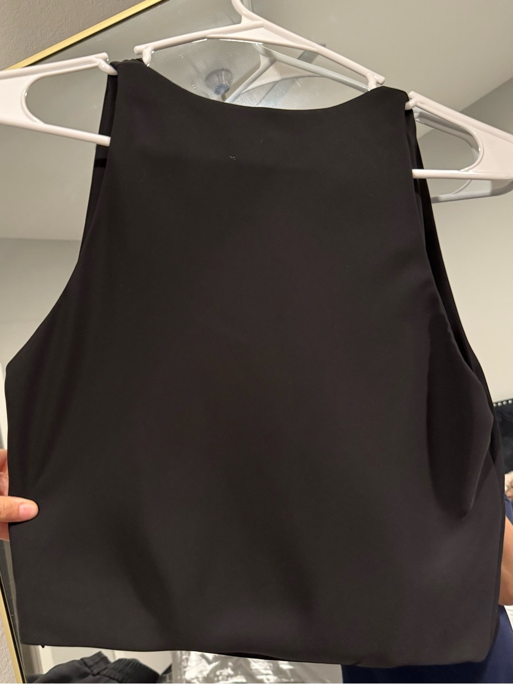 House of Harlow 1960: Black Draped Halter Wide-Leg pants set - Picture 4 of 14